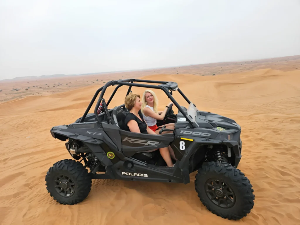 2 seater dune buggy Dubai desert adventure tour for couples and friends