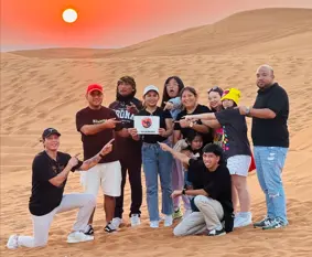 Private Desert Safari Dubai evening tour with dune bashing and BBQ